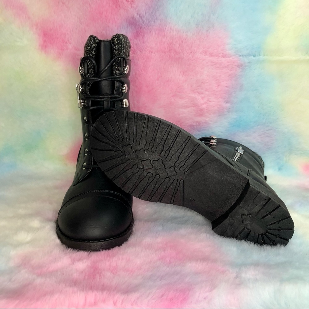 CHILDREN ANKLE BOOT (POET28K) BLACK PU - Picture 7 of 11